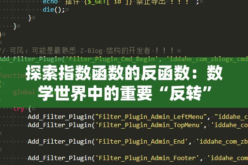 探索指数函数的反函数：数学世界中的重要“反转”