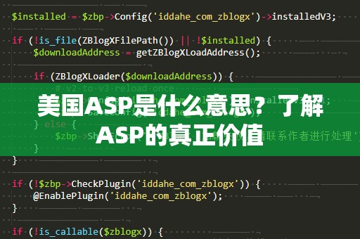 美国ASP是什么意思？了解ASP的真正价值