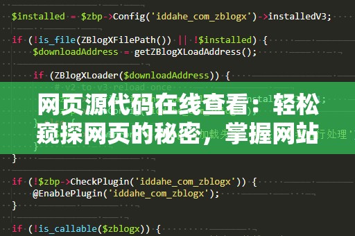 网页源代码在线查看：轻松窥探网页的秘密，掌握网站结构