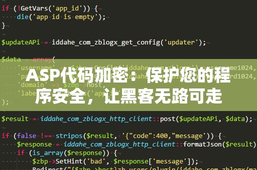 ASP代码加密：保护您的程序安全，让黑客无路可走