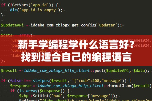 新手学编程学什么语言好？找到适合自己的编程语言