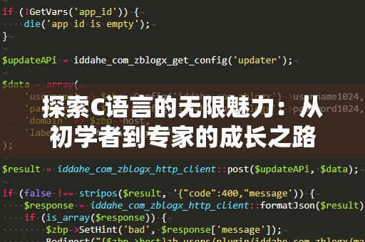 探索C语言的无限魅力：从初学者到专家的成长之路