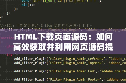 HTML下载页面源码：如何高效获取并利用网页源码提升网站建设