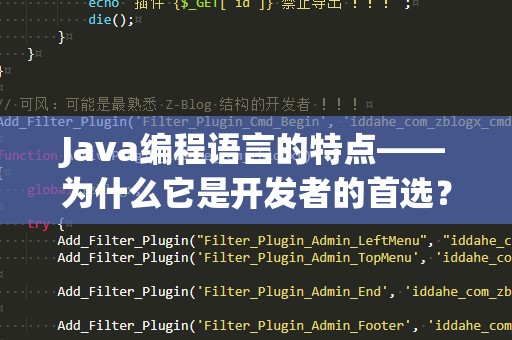 Java编程语言的特点——为什么它是开发者的首选？