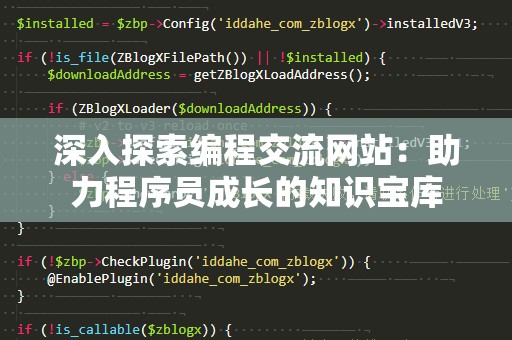 深入探索编程交流网站：助力程序员成长的知识宝库