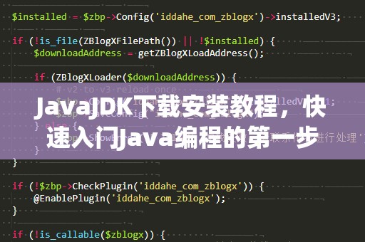 JavaJDK下载安装教程，快速入门Java编程的第一步！