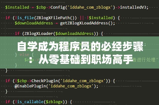 自学成为程序员的必经步骤：从零基础到职场高手