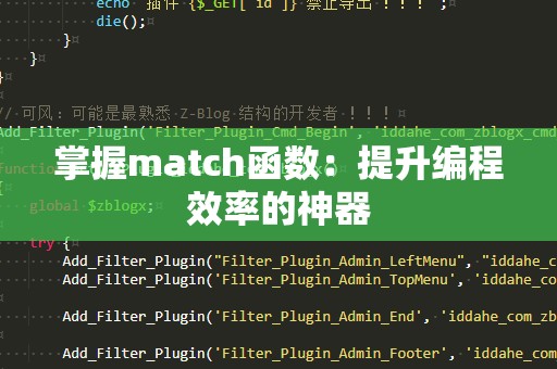 掌握match函数：提升编程效率的神器
