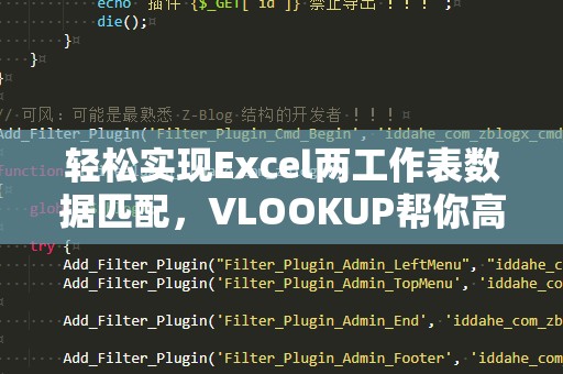 轻松实现Excel两工作表数据匹配，VLOOKUP帮你高效查找！