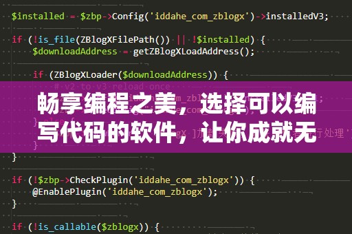 畅享编程之美，选择可以编写代码的软件，让你成就无限可能