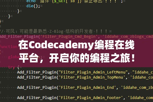 在Codecademy编程在线平台，开启你的编程之旅！