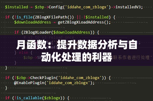 月函数：提升数据分析与自动化处理的利器