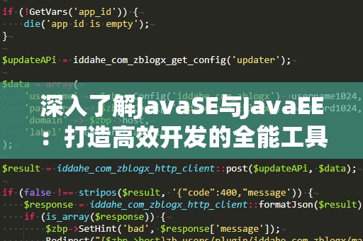 深入了解JavaSE与JavaEE：打造高效开发的全能工具