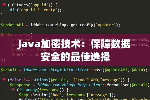 Java加密技术：保障数据安全的最佳选择