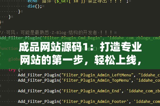 成品网站源码1：打造专业网站的第一步，轻松上线，快速盈利！
