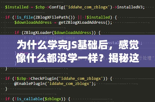 为什么学完JS基础后，感觉像什么都没学一样？揭秘这背后的原因