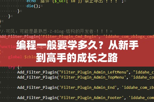 编程一般要学多久？从新手到高手的成长之路