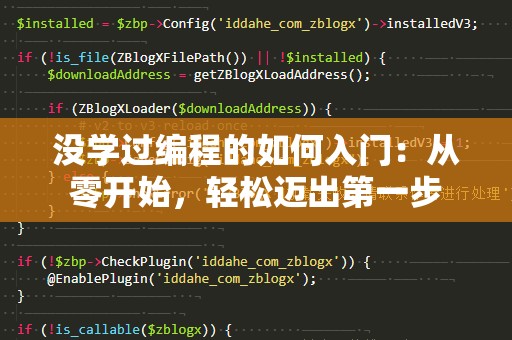 没学过编程的如何入门：从零开始，轻松迈出第一步