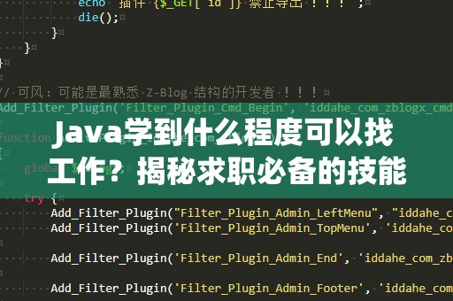 Java学到什么程度可以找工作？揭秘求职必备的技能与要求