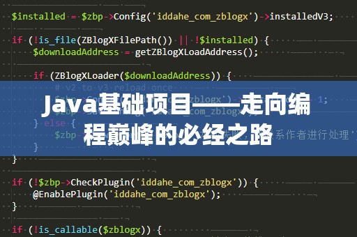 Java基础项目——走向编程巅峰的必经之路