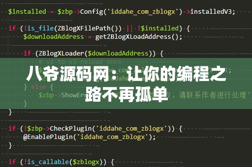 八爷源码网：让你的编程之路不再孤单