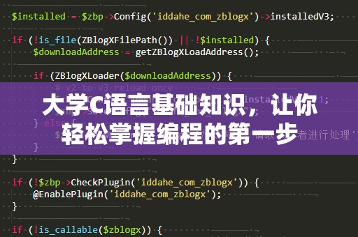 大学C语言基础知识，让你轻松掌握编程的第一步