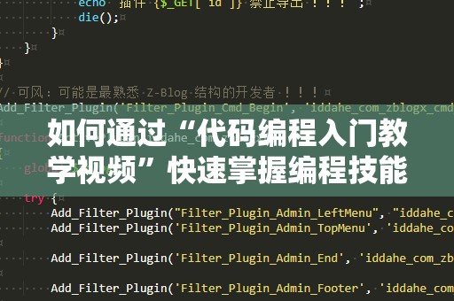 如何通过“代码编程入门教学视频”快速掌握编程技能
