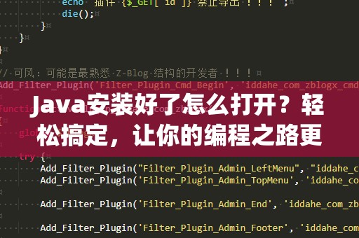 Java安装好了怎么打开？轻松搞定，让你的编程之路更顺畅！