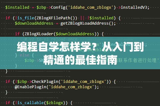 编程自学怎样学？从入门到精通的最佳指南