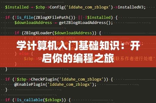 学计算机入门基础知识：开启你的编程之旅