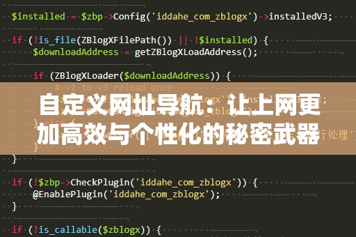 自定义网址导航：让上网更加高效与个性化的秘密武器