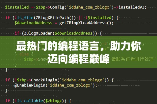 最热门的编程语言，助力你迈向编程巅峰