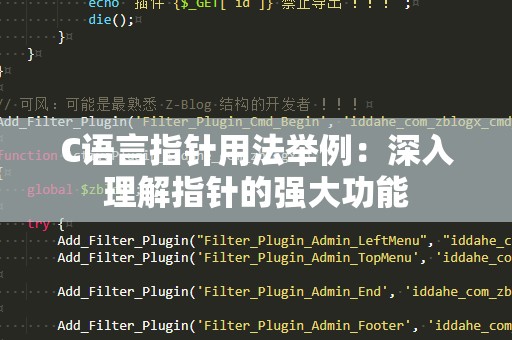 C语言指针用法举例：深入理解指针的强大功能