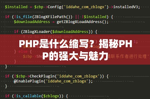 PHP是什么缩写？揭秘PHP的强大与魅力