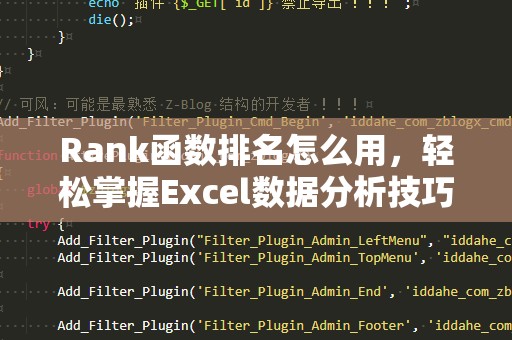 Rank函数排名怎么用，轻松掌握Excel数据分析技巧！