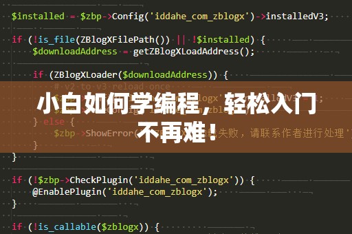 小白如何学编程，轻松入门不再难！