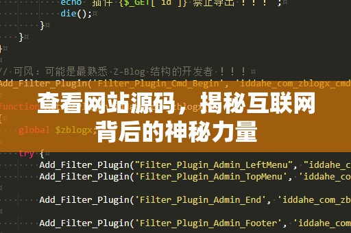 查看网站源码，揭秘互联网背后的神秘力量