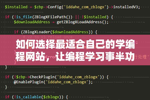 如何选择最适合自己的学编程网站，让编程学习事半功倍