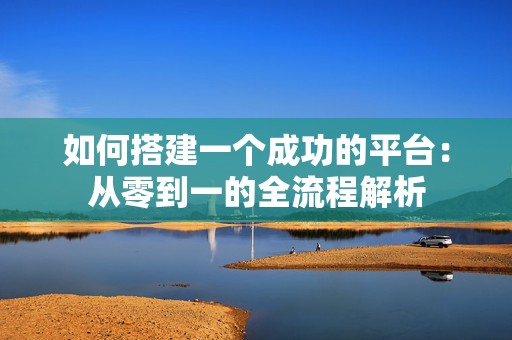 如何搭建一个成功的平台：从零到一的全流程解析