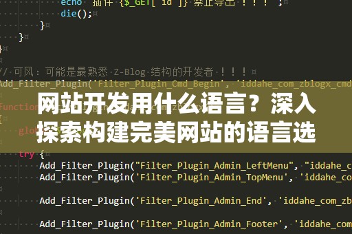 网站开发用什么语言？深入探索构建完美网站的语言选择