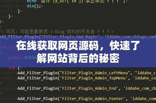 在线获取网页源码，快速了解网站背后的秘密