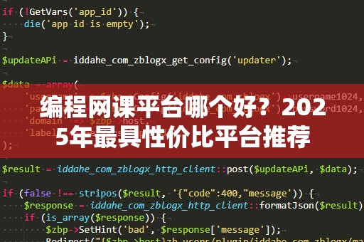 编程网课平台哪个好？2025年最具性价比平台推荐