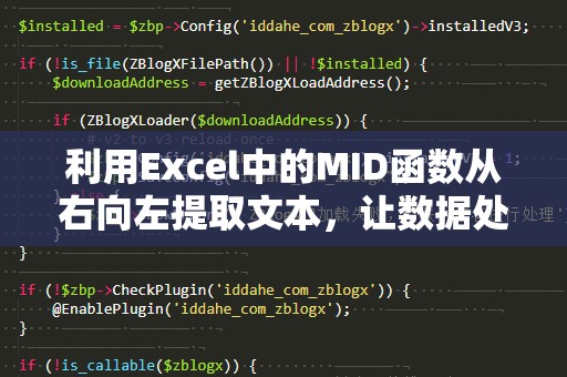 利用Excel中的MID函数从右向左提取文本，让数据处理更高效！