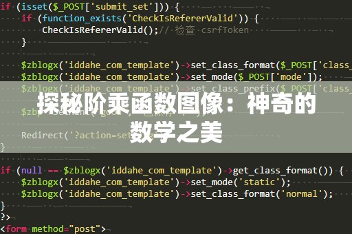 探秘阶乘函数图像：神奇的数学之美