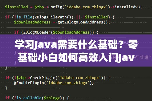 学习Java需要什么基础？零基础小白如何高效入门Java编程？